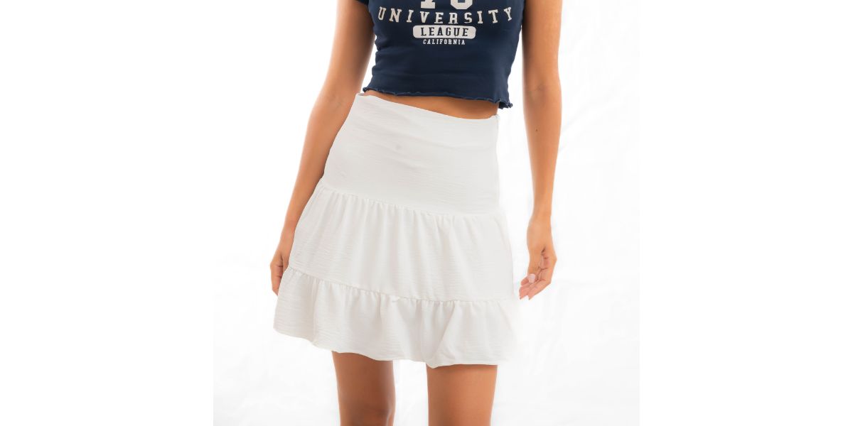 Basic Skirt-White - REDDOT