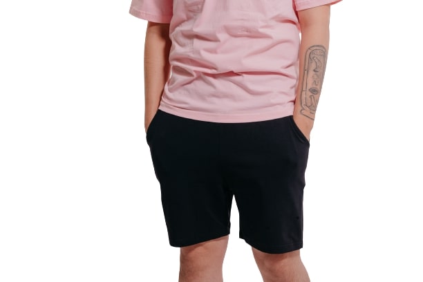 Colorful Comfy Sweatshorts-Black - REDDOT
