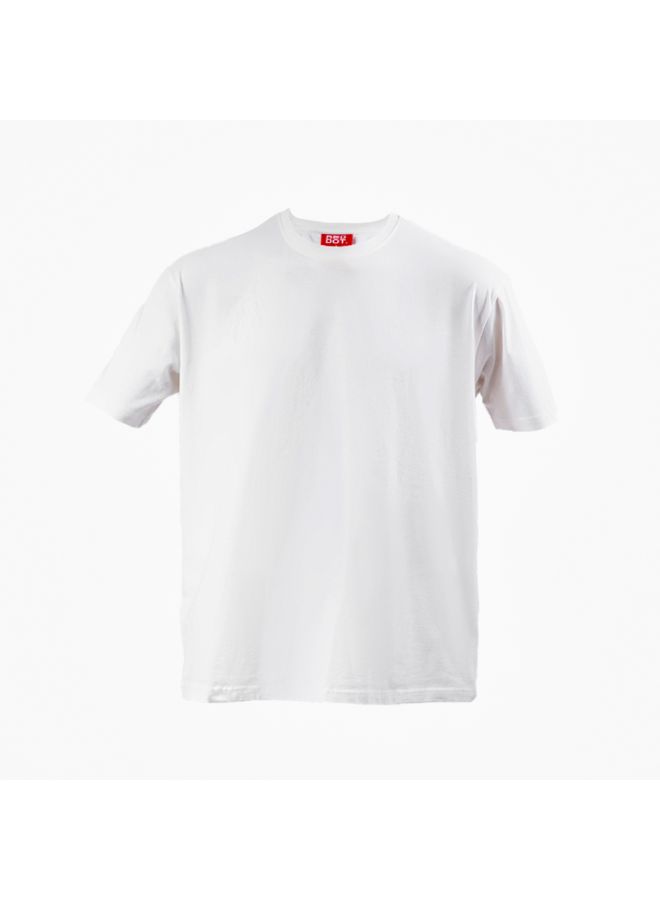 Colorful Comfy oversized Tee-White - REDDOT