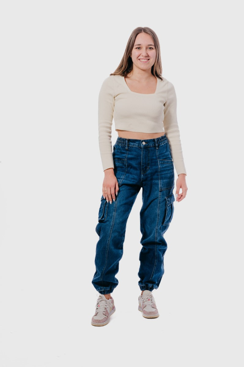 Denim Pant-Medium Navy - REDDOT