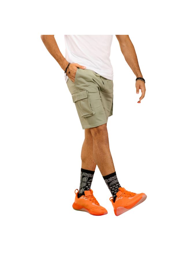 Ubran Alchemy Cargo shorts-Olive - REDDOT