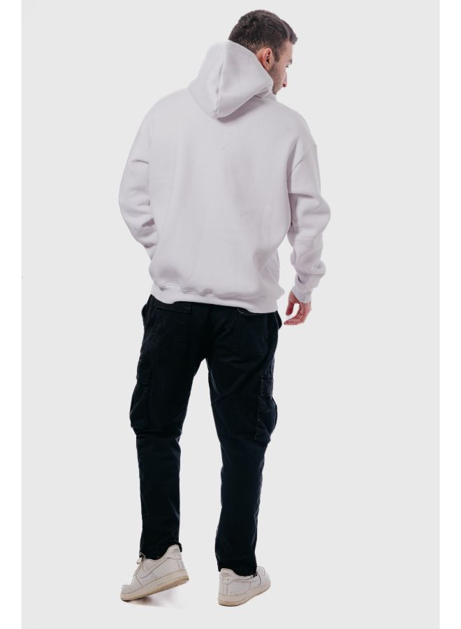 Basic Oversized Hoodie-White - REDDOT