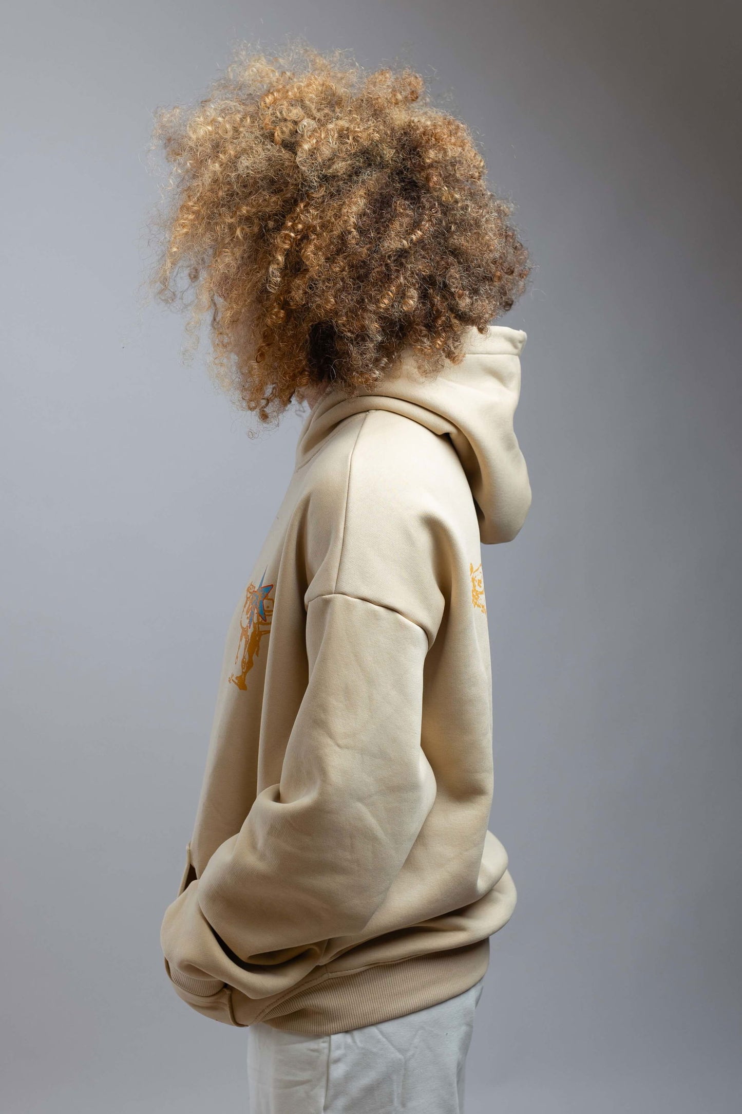 Camel Print Hoodie-Beige - REDDOT