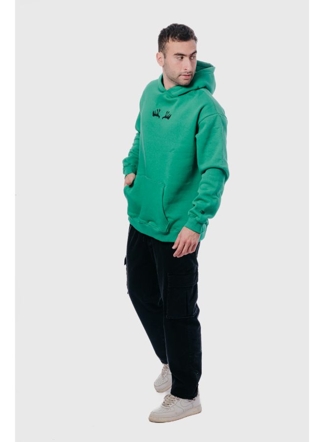 Christmas Reindeer Hoodie-Green - REDDOT