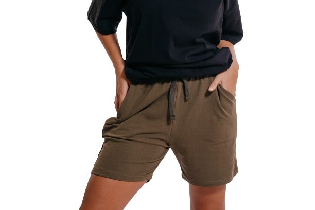 Colorful Comfy Sweatshorts-Olive - REDDOT