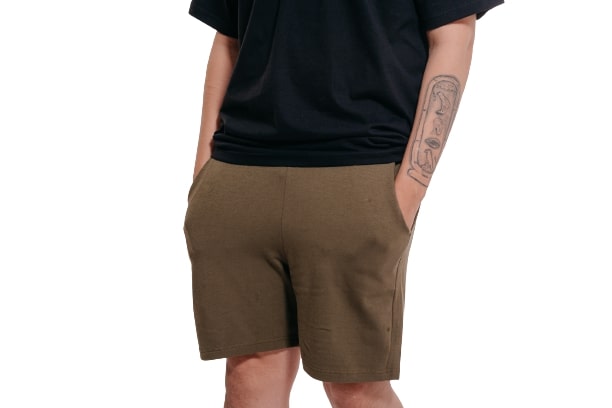 Colorful Comfy Sweatshorts-Olive - REDDOT