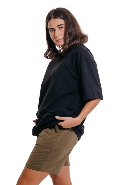Colorful Comfy Sweatshorts-Olive - REDDOT