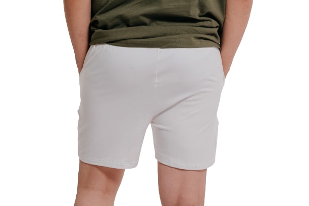 Colorful Comfy Sweatshorts-White - REDDOT
