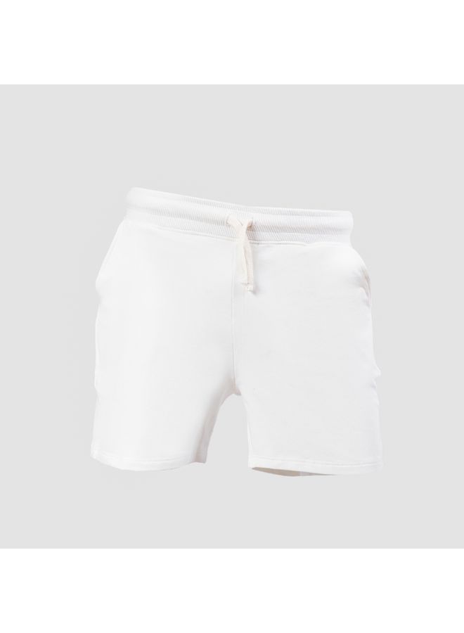 Colorful Comfy Sweatshorts-White - REDDOT