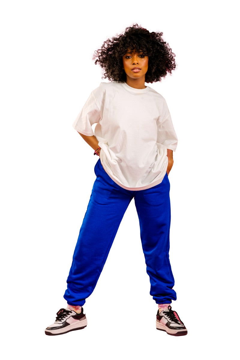 Colorful Comfy oversized Sweatpa-Blue - REDDOT