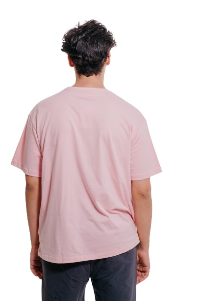 Colorful Comfy oversized Tee-Pink - REDDOT