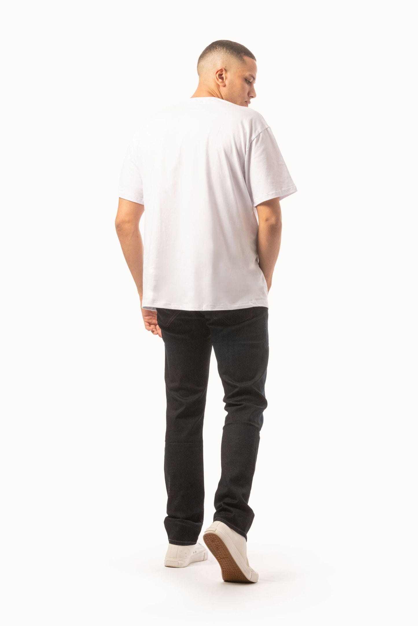Colorful Comfy oversized Tee-White - REDDOT