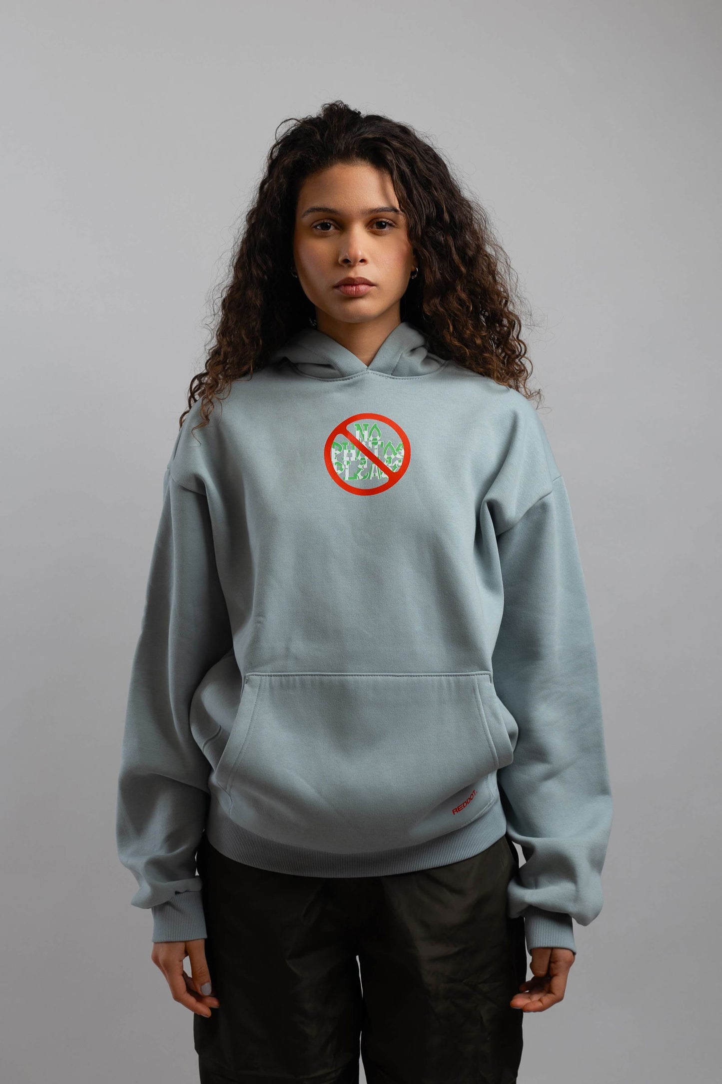 No Photo Please Hoodie-Light Blue - REDDOT