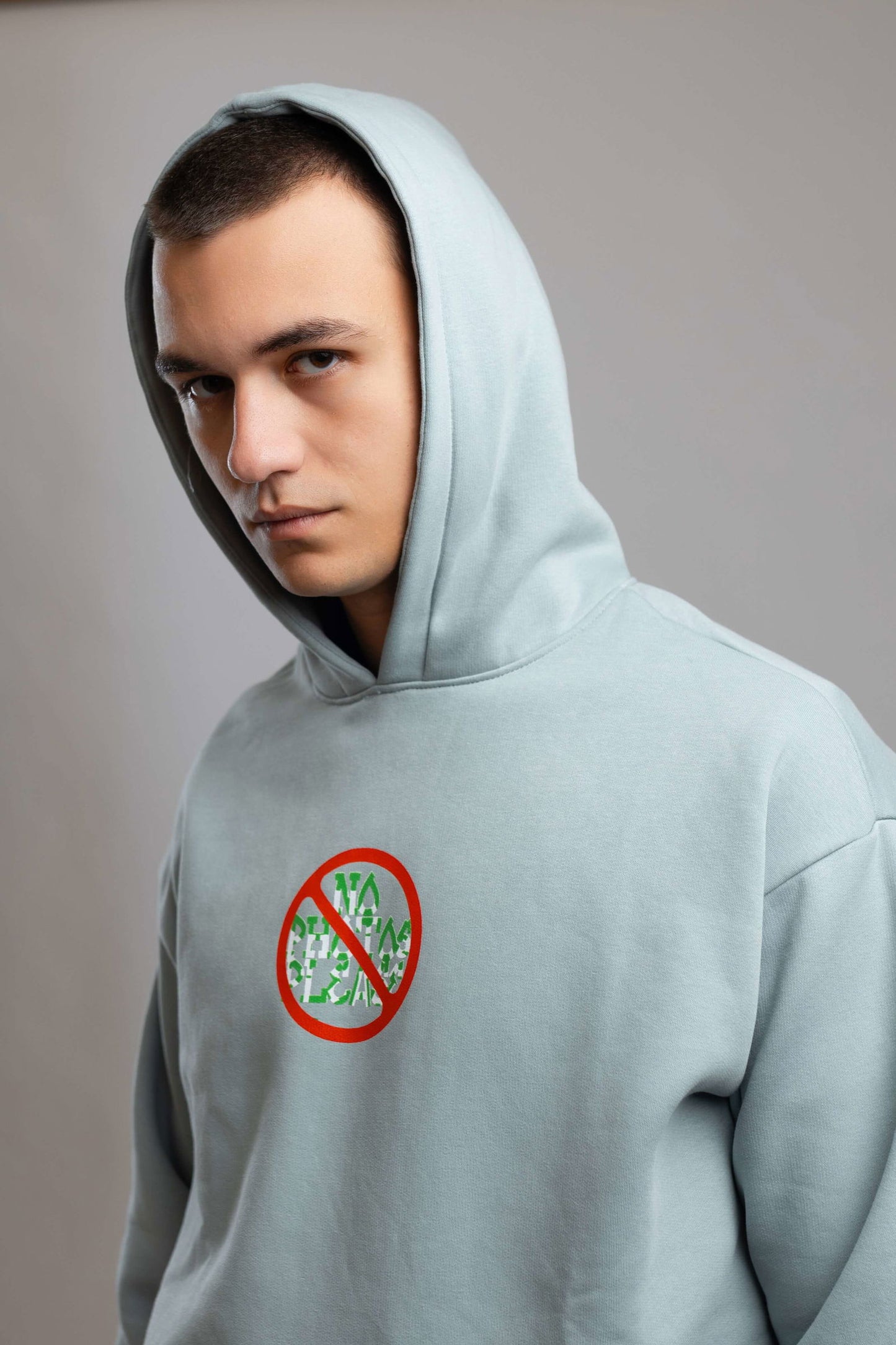 No Photo Please Hoodie-Light Blue - REDDOT