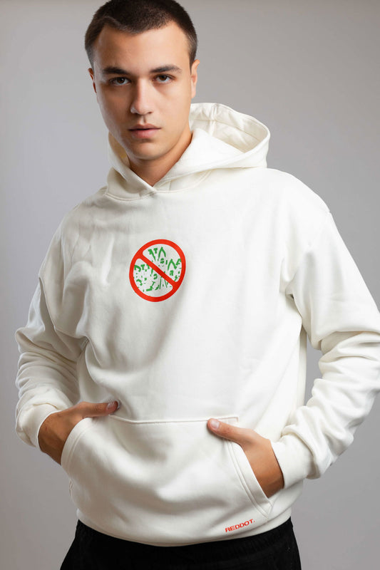 No Photo Please Hoodie-White - REDDOT