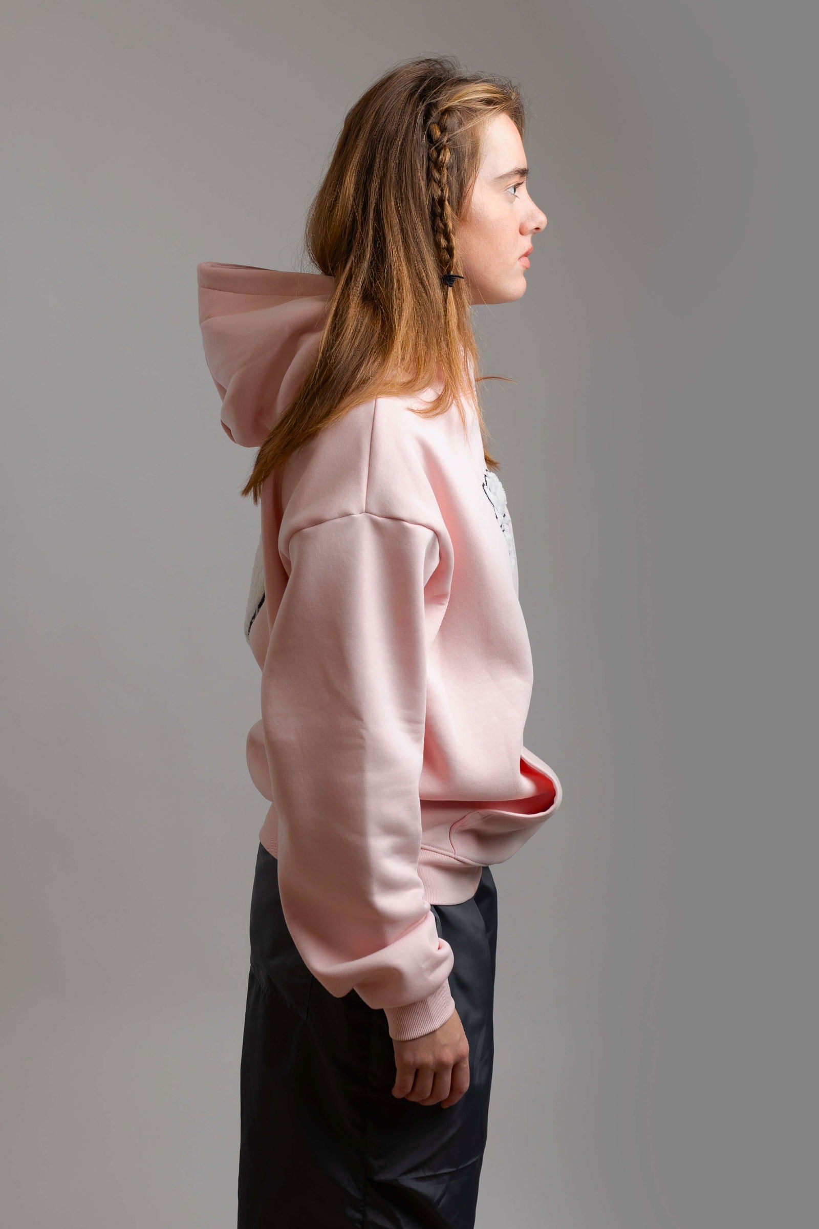 Red Dot Logo Hoodie-Light Pink - REDDOT