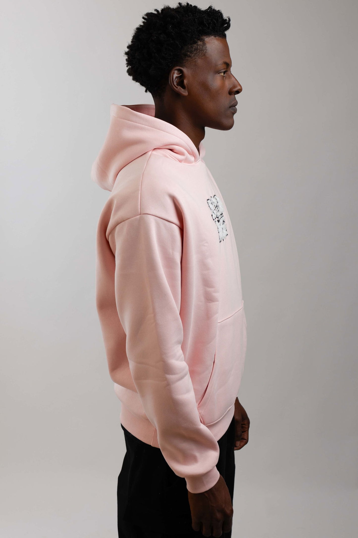 Red Dot Logo Hoodie-Light Pink - REDDOT