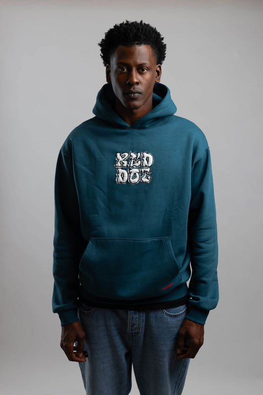 Red Dot Logo Hoodie-Teal - REDDOT