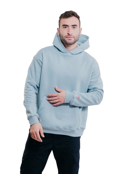 TV Oversize Hoodies-Baby Blue - REDDOT