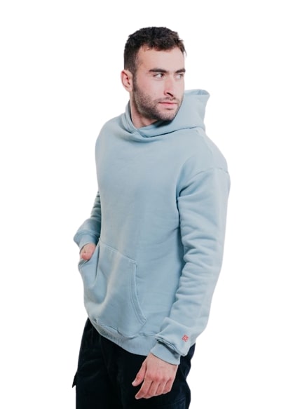 TV Oversize Hoodies-Baby Blue - REDDOT
