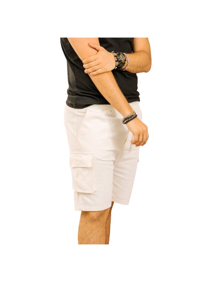 Ubran Alchemy Cargo shorts-White - REDDOT